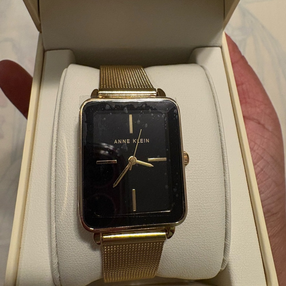 Anne Klein Cream Box with Gold Accents
